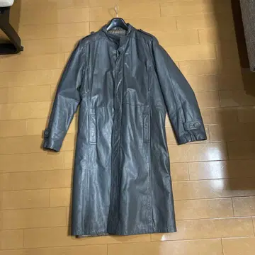 1970년대 스타일 가죽 장코트