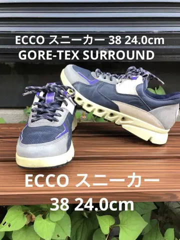 364번 ECCO 스포츠 슈즈 네이비/그레이/퍼플 38 24.0cm