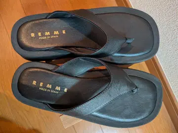 REMME 블랙 플립플랍 샌들 여성용