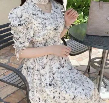 evelyn 꽃무늬 롱 원피스