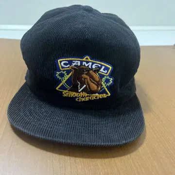 Camel 코듀로이 캡 블랙