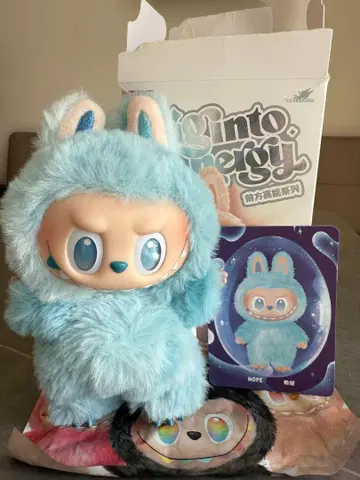 러브 POP MART HOPE 스카이블루 봉제 인형