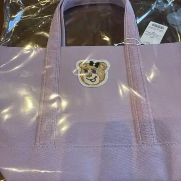 러브러리 바이 페이러 올드 테디 와펜 토트백 페일 퍼플