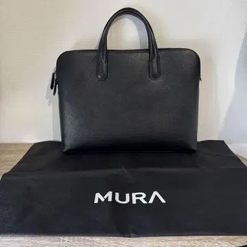 MURA 천연 가죽 비즈니스 백 토트백