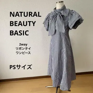 컨디션 최상] NATURAL BEAUTY BASIC 원피스 2way 리본
