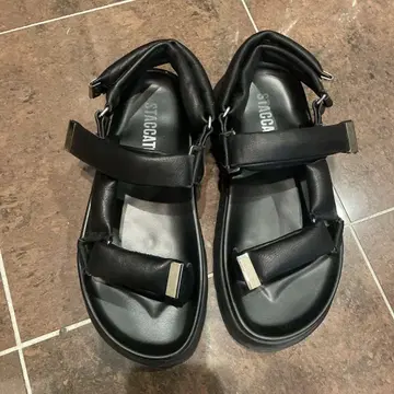 STACCATO 블랙 스포츠 샌들