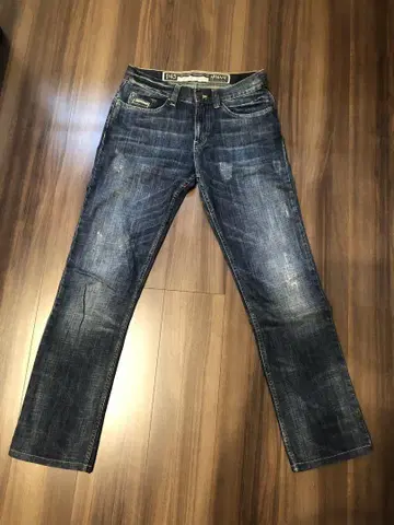 Armani P45 데미지 가공 스트레이트 청바지