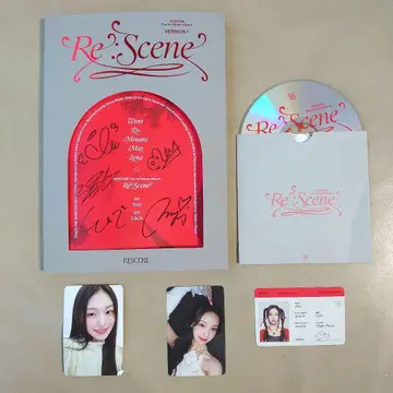 RESCENE Re:Scene CD 친필 사인 트레이딩 카드 3장 포함