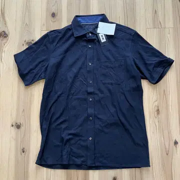 JOSEPH ABBOUD 프론트 오픈 피케 셔츠 네이비 LL