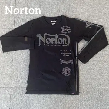 Norton 긴팔 롱 티셔츠 블랙