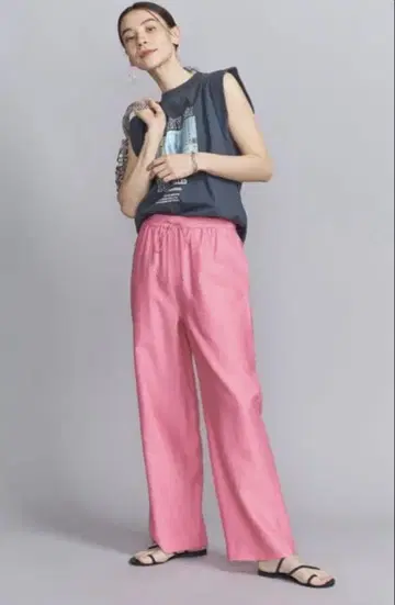 뷰티 앤 유스 유나이티드 애로우즈 트윌 패치 포켓 이지 팬츠