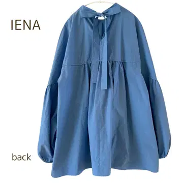 이에나 IENA 상의 요크 커브 블라우스 셔츠 백 리본 프리
