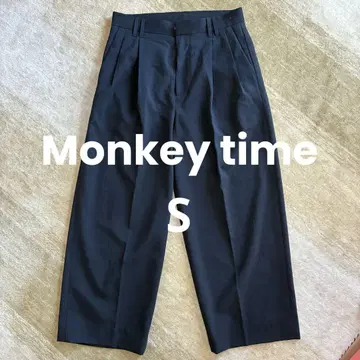 Monkey time 와이드 팬츠 블랙 S