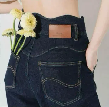 eaphi 웨이브 디자인 하이웨이스트 데님