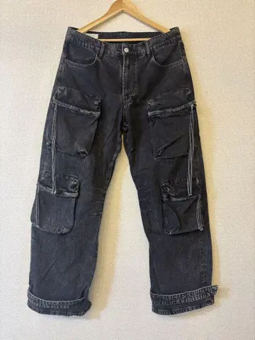 자라 데님 카고 팬츠