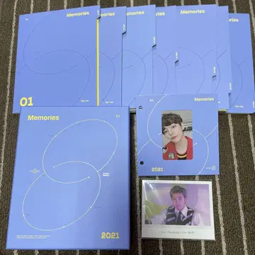 BTS Memories 2021 랜덤 트레이딩 카드 테테 블루레이