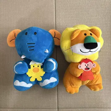 코끼리와 사자 봉제 인형 세트