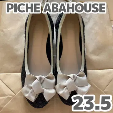 PICHE ABAHOUSE 리본 펌프스 네이비 오피스