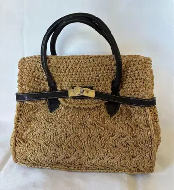 H.PFRANCE Le Api Operaie 베이지 스트로우 BAG