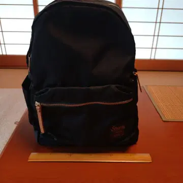블랙 나일론 백팩