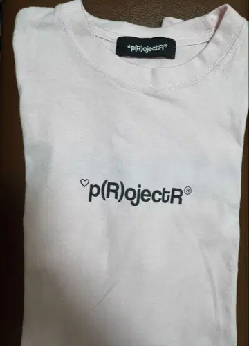 project R 람페 티셔츠 옅은 핑크