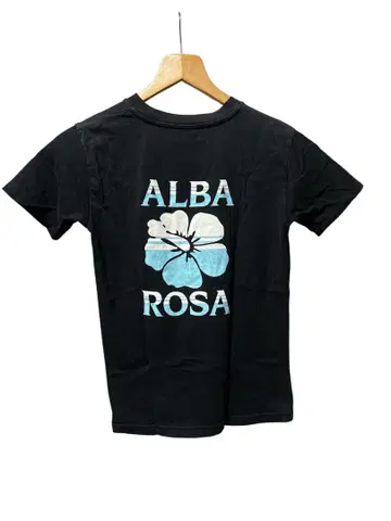 ALBA ROSA 알바 로사 백 프린트 블랙 y2k 헤이세이 갸루