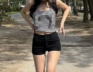 스트레치/숏 PT 심플 팬츠