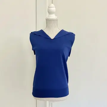 nano universe 세일러 카라 슬리브리스 니트