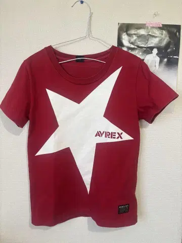 아비렉스 빨간색 티셔츠 레어