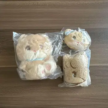 mikko 라떼 봉제 인형 앞머리 클립 모코모코 페이스 파우치 가챠