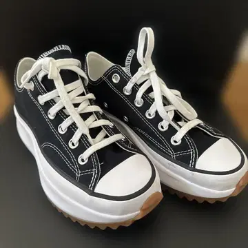 컨버스 랜스타 하이크 24cm 블랙 로우 컷 일본 미발매 한국 별