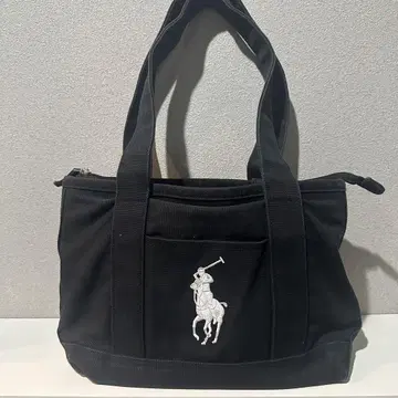 폴로 POLO 랄프 로렌 블랙 토트백 M 새상품급 설명 읽어주세요