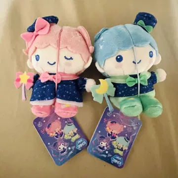 2개 세트 산리오 캐릭터즈 마지칼 리본 마스코트 2 키키와 라라