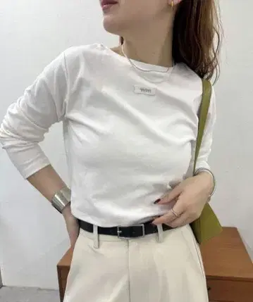 로고 치비 롱 티셔츠