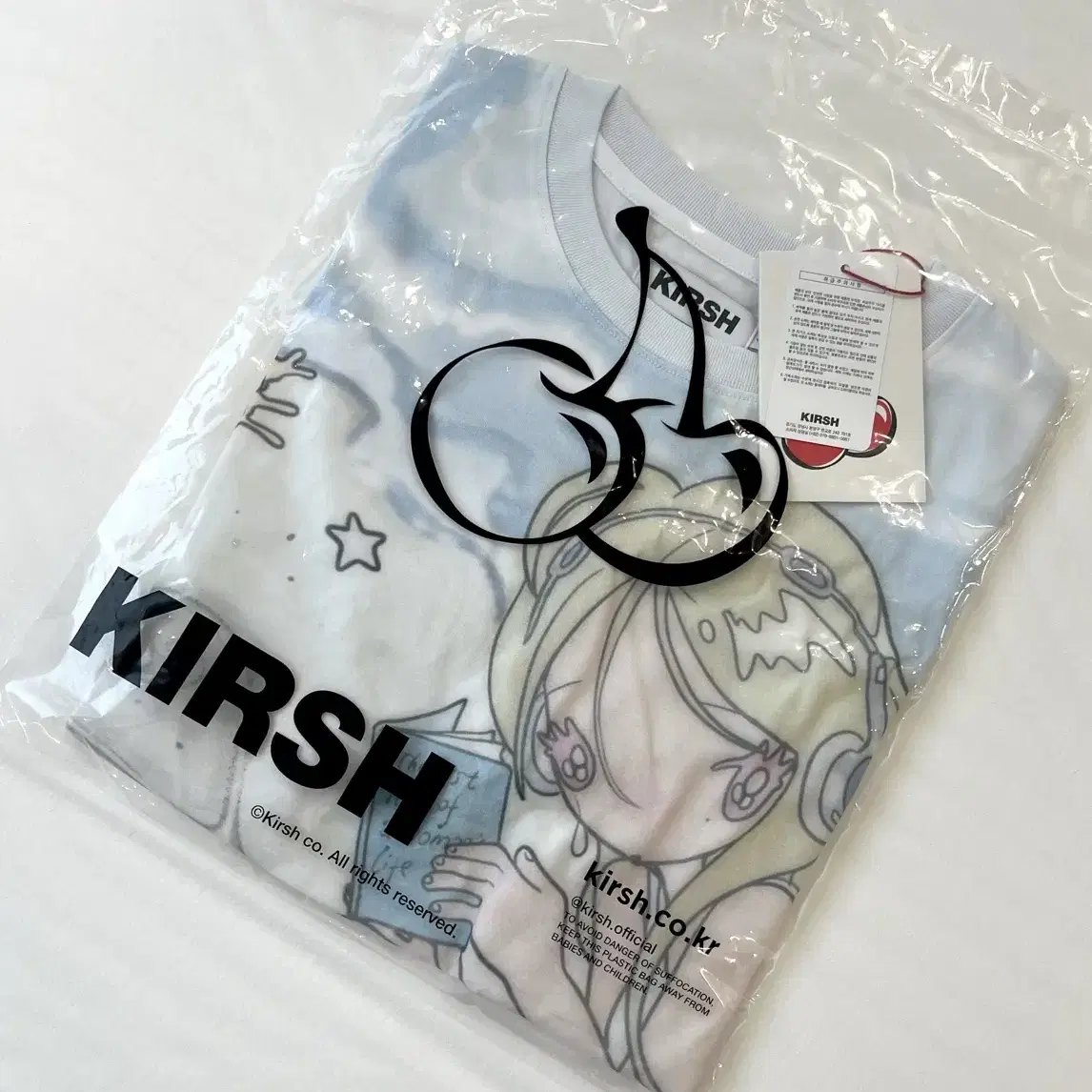 ★KIRSH★ Kirsh X Sun One Bird Full Print Standard Fit T-Shi KIRSH | 키르시 Kirsh Sun One Bird Graphic Raglan Long Sleeve