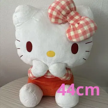 슈퍼 기가 점보 헬로키티 체크 스타일 봉제 인형 44cm