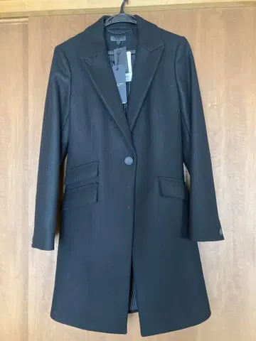 rag & bone 블랙 체스터 코트