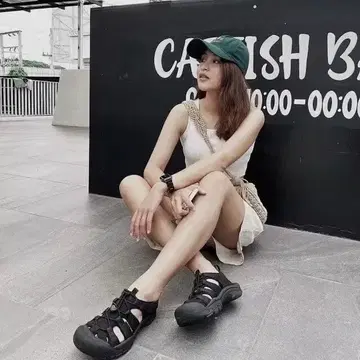 KEEN 23cm 새상품 스포츠 샌들 블랙