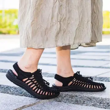 KEEN 23cm 새상품 블랙 스포츠 샌들