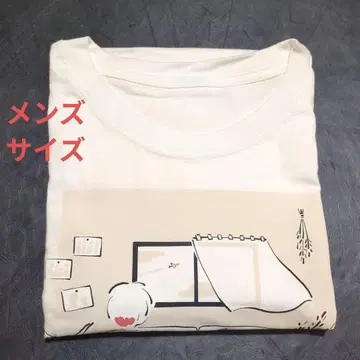 키요 키요 고양이 티셔츠 화이트 (낮) 남성용