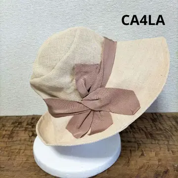 CA4LA 카시라 카펠린 여배우 햇 밀짚 모자 와이드 챙