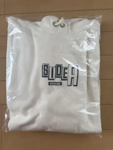 SIDE A 후드티 M 내추럴 그레이