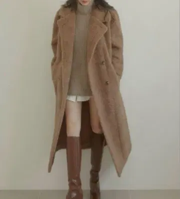 아시엠 테디 보아 롱 코트
