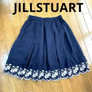 JILLSTUART 질스튜어트 자수 스커트 안감 있음 프리 사이즈
