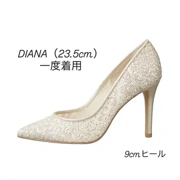 DIANA 글리터 튤 펌프스 플라티나 23.5cm