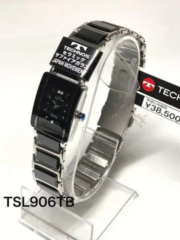 테크노스 여성용 TSL906TB 세라믹 렉탱귤러