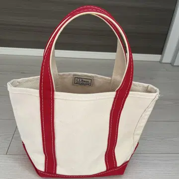 L.L.Bean 토트백 아이보리/레드 새상품