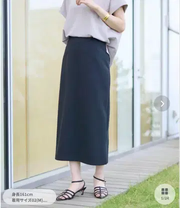 언타이틀 [스트레치/드라이 터치] 저리 내로우 스커트