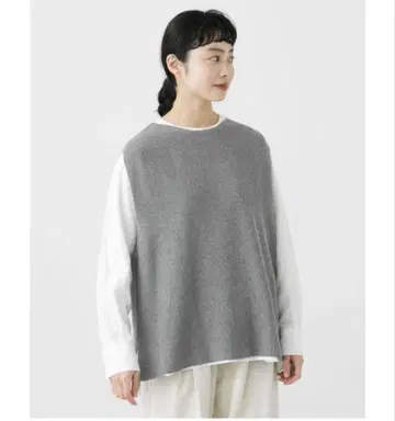 카구레 코튼 니트 베스트