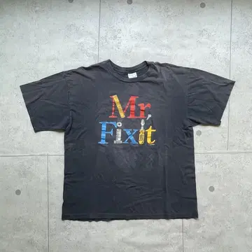 90년대 미국제 티셔츠 XL 블랙 농담 아트 아이러니 페이드